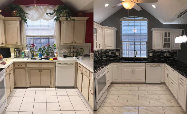Before-After-Complete Kitchen Remodeling