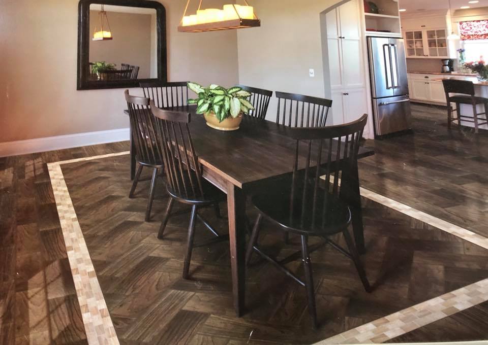 wood tile floor